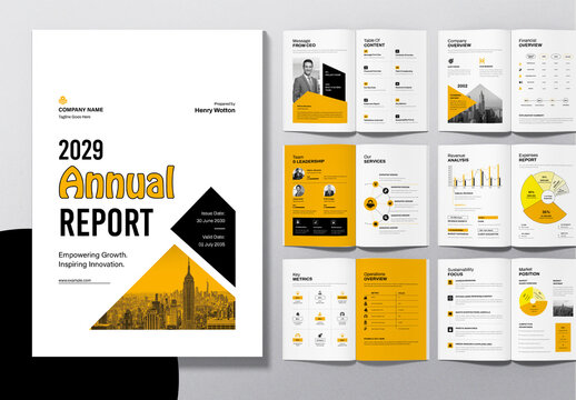 Annual Report Template Layout
