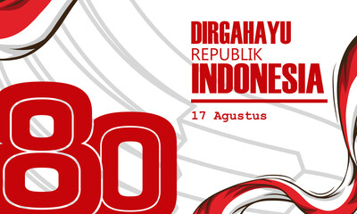 Modern Independence Day design featuring bold 