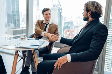 Multiracial business people having meeting and brainstorming discussed