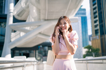 Portrait of beautiful young asian businesswoman.