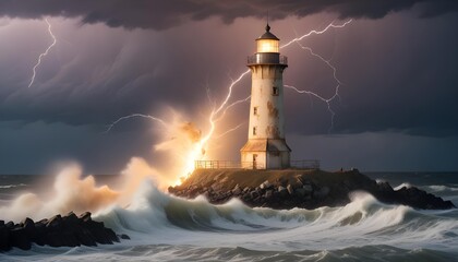 lighthouse on the coast
