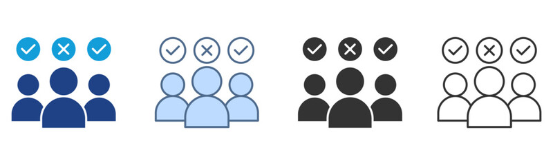 Opinion Icon Set Multiple Style Collection