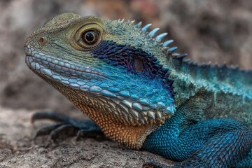 Fototapeta premium Detailed image of an Australian water dragon