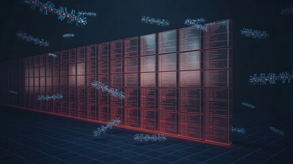 Cybernetic entities breach digital data wall threat