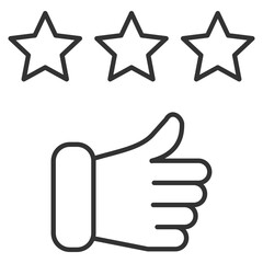 Review Outline Icon Element For Design