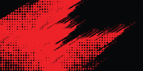 Minimal Abstract red Grunge Scratch Background Template. Dots pop art comics sport style. grunge digital eps10 © Bagus
