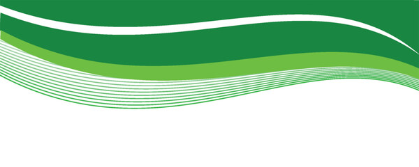 Abstract White and Green wave wide background banner © moh amiruddin