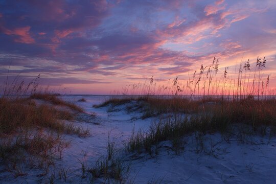 Gulf Islands National Seashore sunset - Powered by Adobe