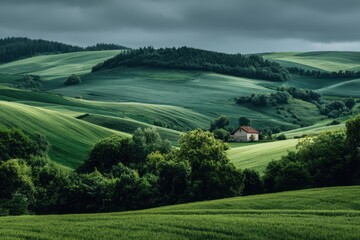 image of a verdant rural setting
