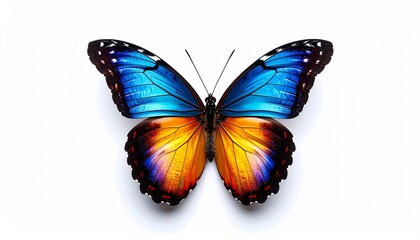 A butterfly on white background