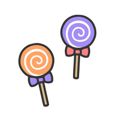 ハロウィンのペロペロキャンディ