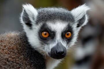 Obraz premium Lemur with a ringed tail