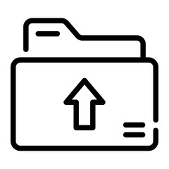folder upload Line Icon