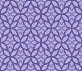 Floral Inspired Interlocking Pattern with Soft Purple Hue Modern Textile Design Creative Wallpaper Distinct Decorative Background Backdrop Design