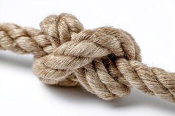 Fototapeta premium Nautical knot Separated on plain white