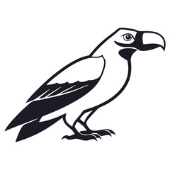 Fototapeta premium birds icon set minimalistic animal vector design