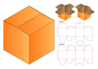 Packaging Box Design Layout Dieline Template
