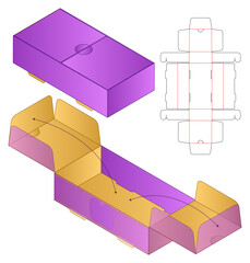 Box Dieline Template Foldable Packaging Layout dieline