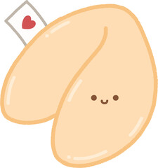 귀여운 표정의 포춘쿠키