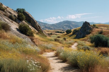 Path in California scenery