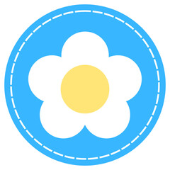 Cute Patch Flower Badge2