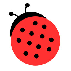 Red Black Ladybug Cute Element