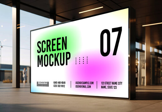 Digital Large Screen Mockup