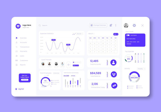 Professional Bank Account Management Dashboard
