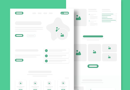 Professional Portfolio Website Wireframe