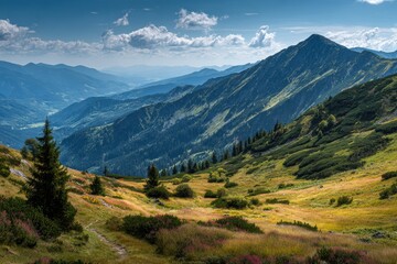 Obraz premium Summer mountain scenery