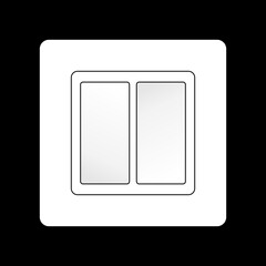 Electrical wall switches and outlet illustrations