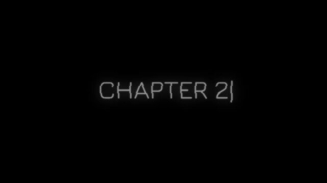Animated Chapter Titles 1 to 5 with Typewriter Effect Suitable for Cinematic Projects and Storytelling Videos