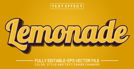 Lemonade font Text effect editable