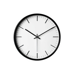Simple Black and White Wall Clock Design Minimalist Timepiece Classic Analog Clock  Modern Home Decor