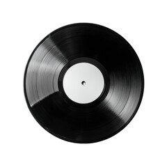 Obraz premium A Blank Vinyl Record: A Timeless Symbol of Music and Analog Sound