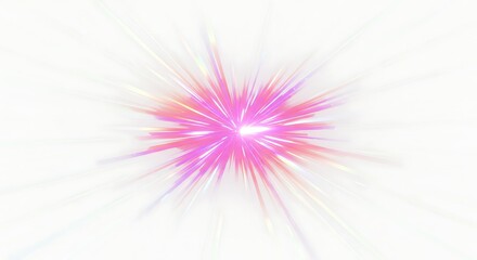 Radiant burst of color and light