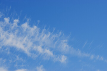 wispy clouds