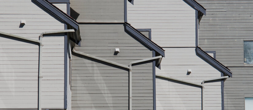 layers of townhouses