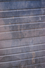 Black garage door