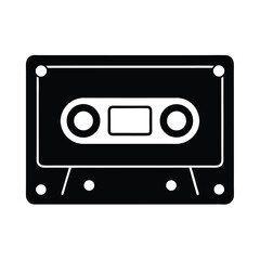 Cassette Tape Icon Vector Illustration