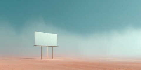 High-Quality Modern Drought Warning Billboard on Highway Professional Environmental Alert for Water Conservation Campaigns and Public Awareness Marketing