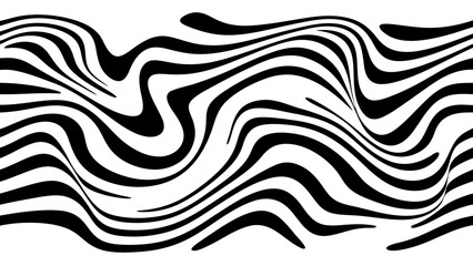 Wave pattern illustration vector with transparent background