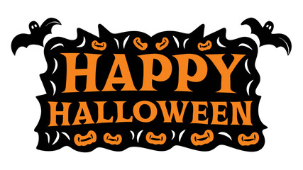Happy Halloween typography