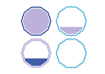 パステルカラーのレトロフレーム