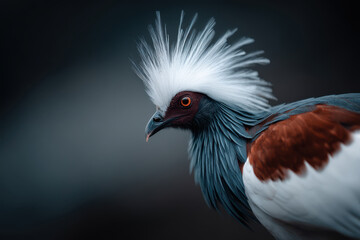 Fototapeta premium capture stunning portraits of top rare and exotic animals against minimalist background featuring beautiful