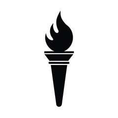 Torch Icon Vector Illustration