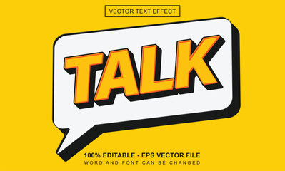 Talk text effect