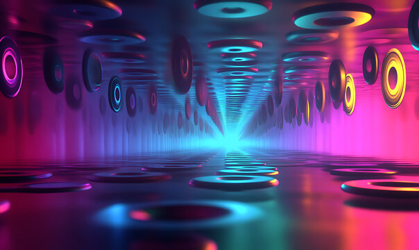 3D abstract visuals and futuristic elements isolated on black, designed for versatile commercial use across technology, minimal, sci-fi, and eco concepts