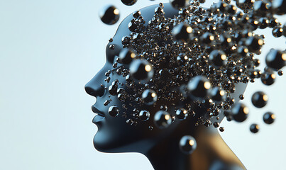 3D abstract visuals and futuristic elements isolated on black, designed for versatile commercial use across technology, minimal, sci-fi, and eco concepts