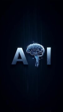 Futuristic and bold logo concept for tech startups or software developers, with digital icons like code brackets, circuits, AI brain, and modern typography.

